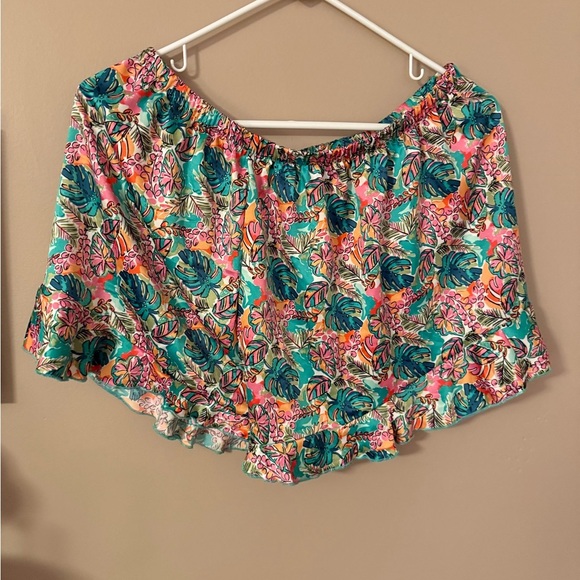 jane marie satin pajama tank set tropical dream size XL nwt - Picture 5 of 6